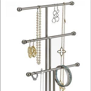 Umbra Brand New Silver Chrome 3 Jewelry Stand